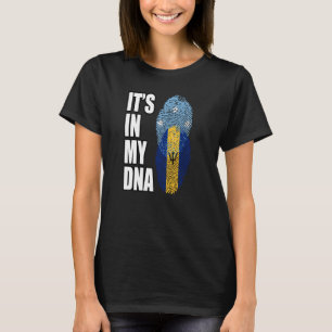 Camiseta Bandera De La Mezcla De ADN De Barbados Y Micrones