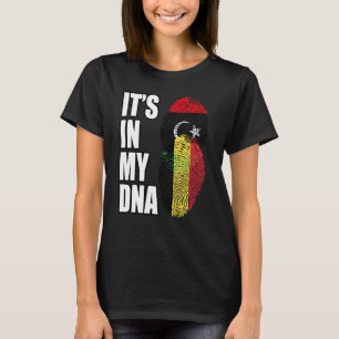Camiseta Bandera De La Mezcla De ADN De Bélgica Y Libia