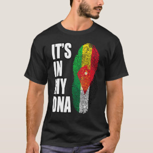 Camiseta Bandera De La Mezcla De Adn De Malí Y Jordania