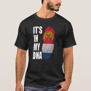 Camiseta Bandera De La Mezcla De ADN Holandesa Y Kirguisa