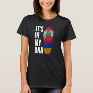 Camiseta Bandera De La Mezcla De ADN Libanesa Y Armenia
