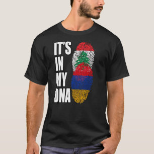 Camiseta Bandera De La Mezcla De ADN Libanesa Y Armenia