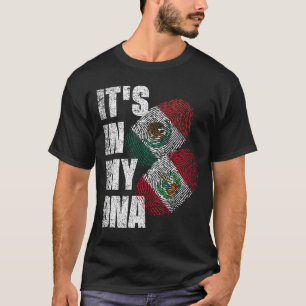 Camiseta Bandera De La Mezcla De ADN Mexicano Y Peruano