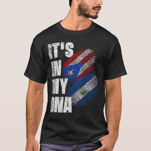Camiseta Bandera De La Mezcla De Patrimonio Puertorriqueño  (Anverso)