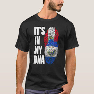 Camiseta Bandera De La Mezcla Peruana Y Salvadoreña