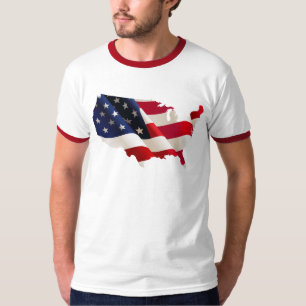 Camiseta Bandera de la onda de los E.E.U.U.