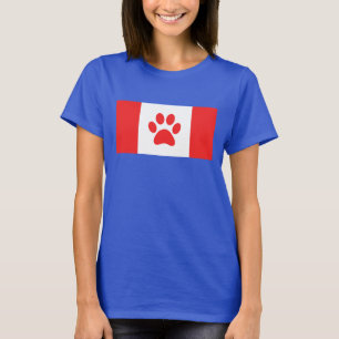 Camiseta Bandera de la pata de Canadá - divertida bandera c