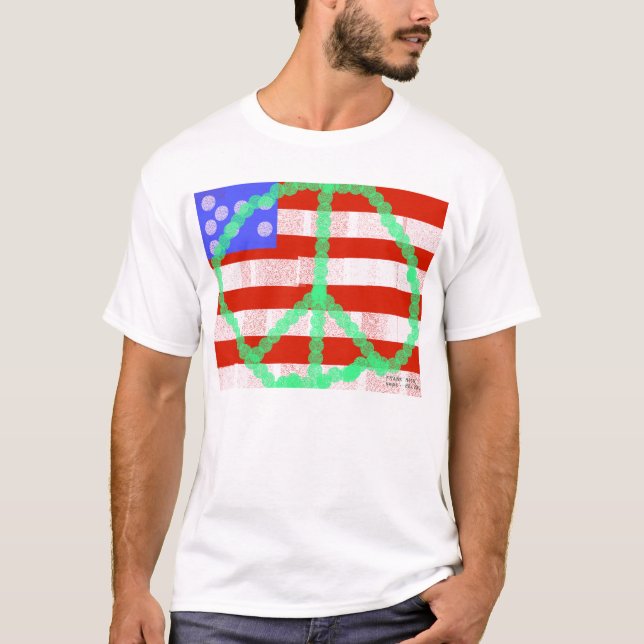 Camiseta Bandera de la paz de Frank Moore (Anverso)