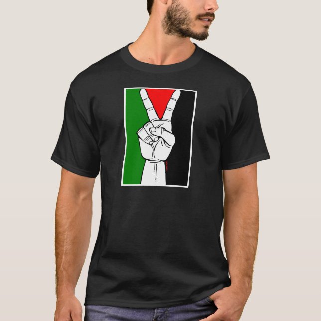 Camiseta Bandera de la paz de Palestina (Anverso)