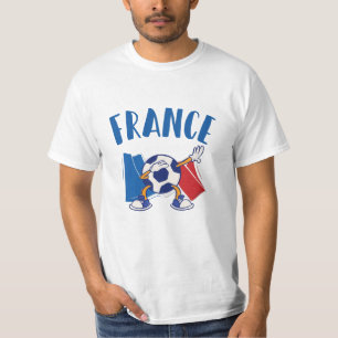 Camiseta Bandera de la pelota de fútbol de Dabbing de Franc