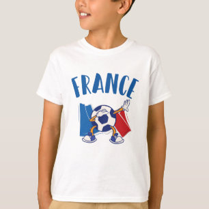 Camiseta Bandera de la pelota de fútbol de Dabbing de Franc