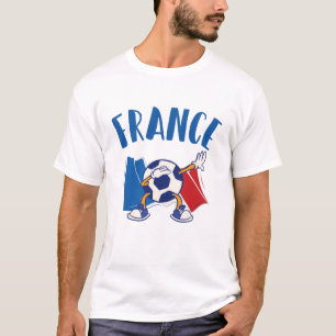 Camiseta Bandera de la pelota de fútbol de Dabbing de Franc