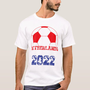 Camiseta Bandera de la pelota de fútbol de los Países Bajos