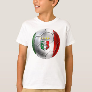 Camiseta Bandera de la pelota de fútbol Forza Azzurri Calci