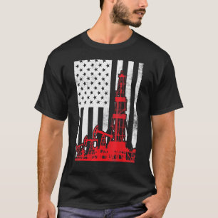 Camiseta Bandera de la plataforma petrolera Patriotic Oilfi