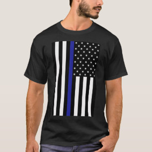 Camiseta Bandera de la policía delgada de la línea azul 2