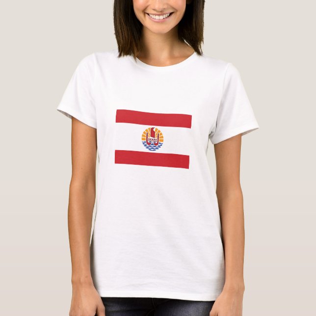 Camiseta Bandera de la Polinesia Francesa (Anverso)