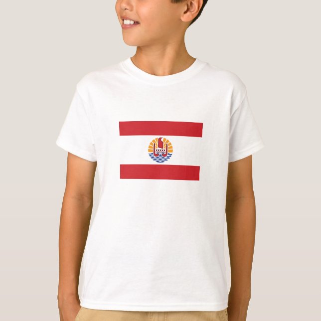 Camiseta Bandera de la Polinesia Francesa (Anverso)