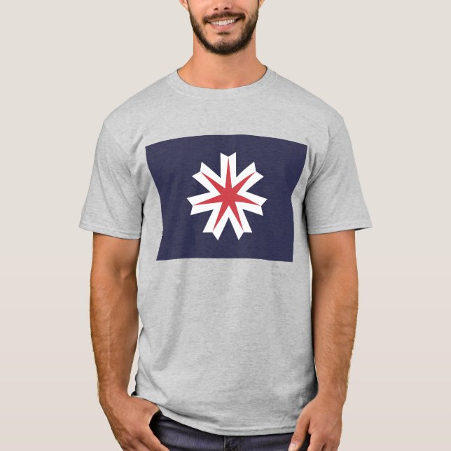 Camiseta Bandera de la prefectura de Hokkaido de Japón (Anverso)