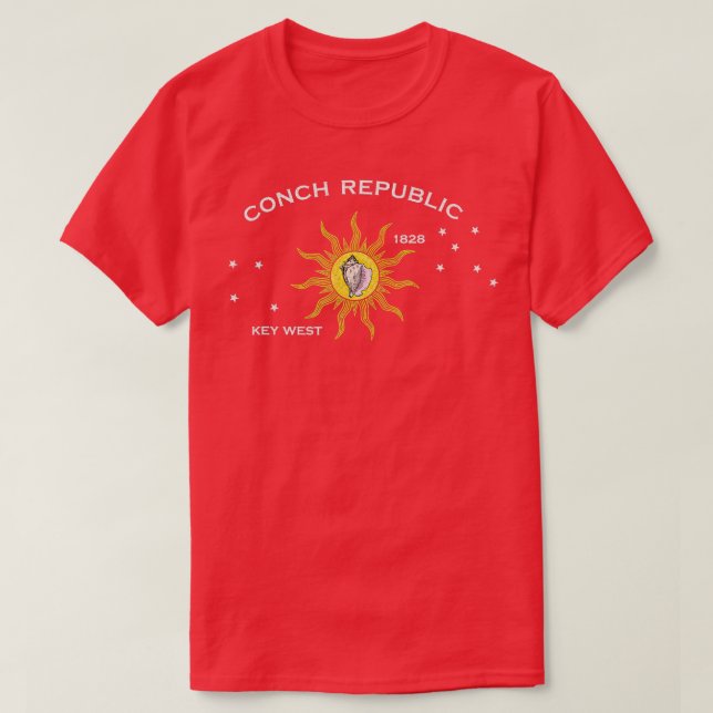 CAMISETA BANDERA DE LA PRINCIPAL REPÚBLICA DEL CONCHE DE FL (Diseño del anverso)