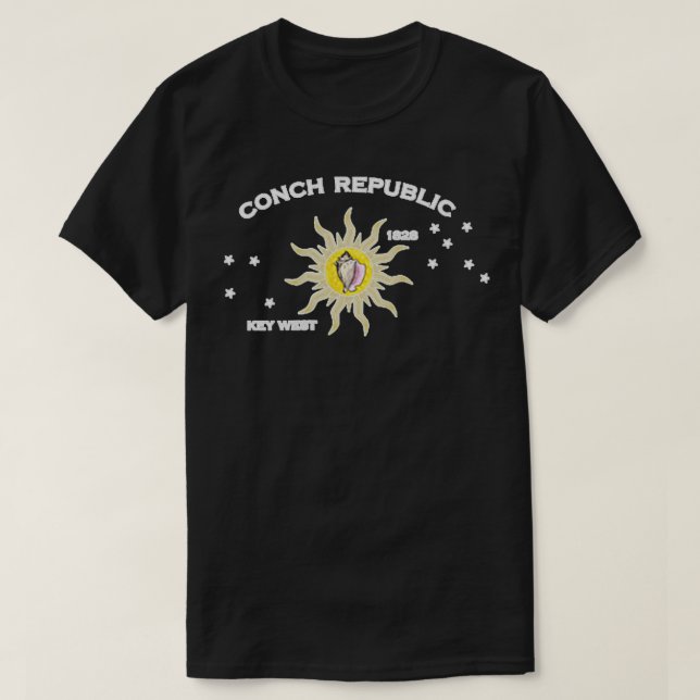 CAMISETA BANDERA DE LA PRINCIPAL REPÚBLICA DEL CONCHE DE FL (Diseño del anverso)