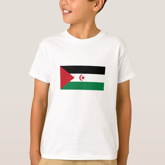 Camiseta Bandera de la República Árabe Saharaui Democrática (Anverso)