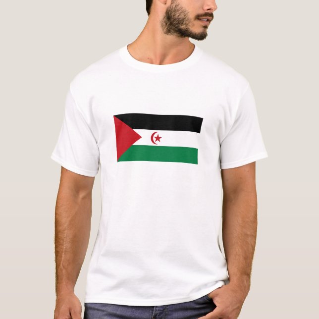 Camiseta Bandera de la República Árabe Saharaui Democrática (Anverso)
