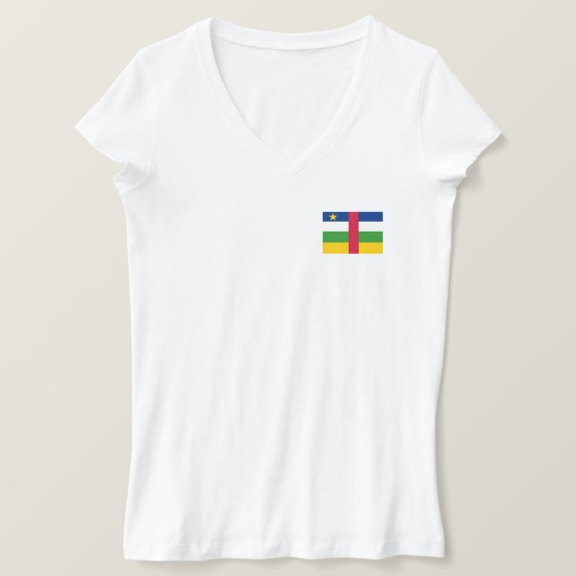Camiseta Bandera de la República Centroafricana (Anverso del diseño)