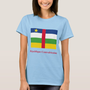 Camiseta Bandera de la República Centroafricana con nombre