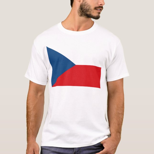 Camiseta Bandera de la República Checa (Anverso)