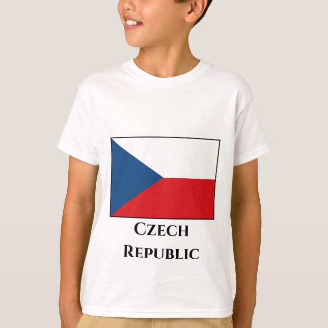 Camiseta Bandera de la República Checa (Anverso)