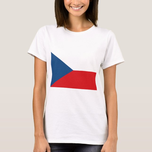 Camiseta Bandera de la República Checa (Anverso)