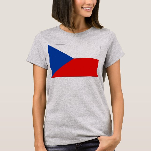 Camiseta Bandera de la República Checa (Anverso)