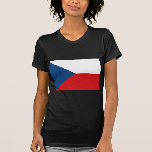 Camiseta Bandera de la República Checa (Anverso)