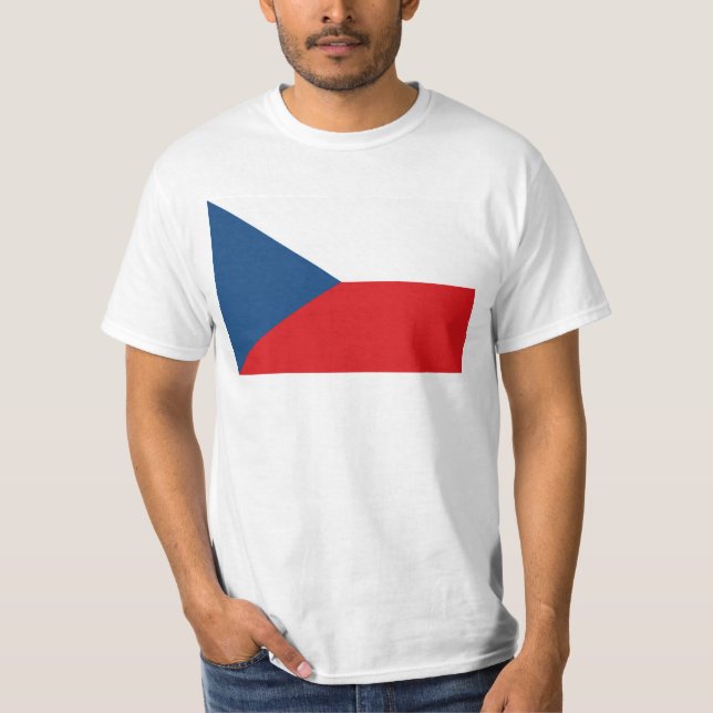 Camiseta Bandera de la República Checa (Anverso)