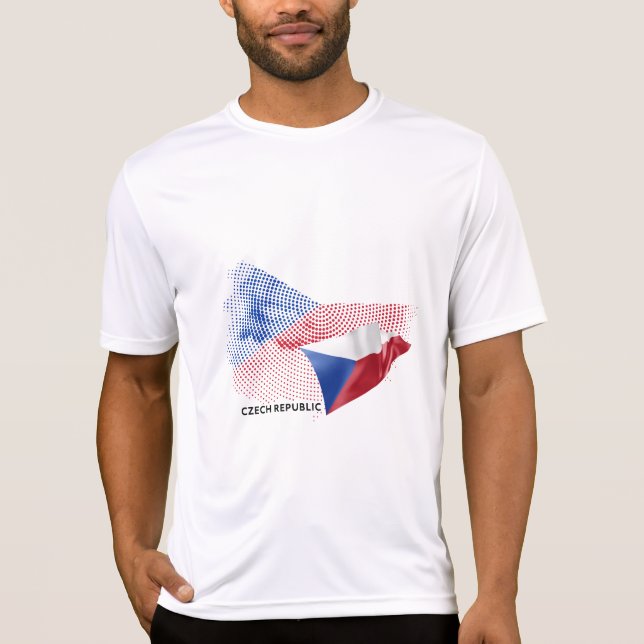 Camiseta bandera de la República Checa (Anverso)