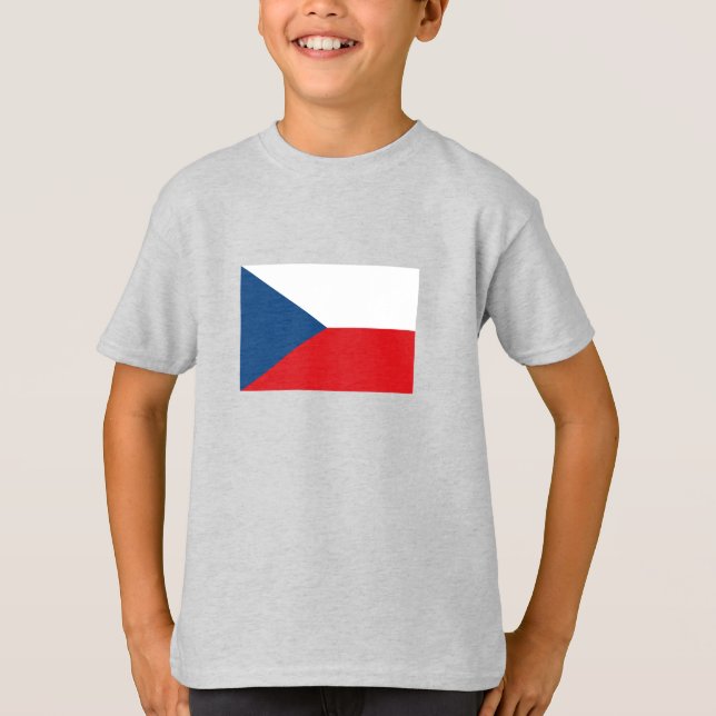 Camiseta Bandera de la República Checa (Anverso)