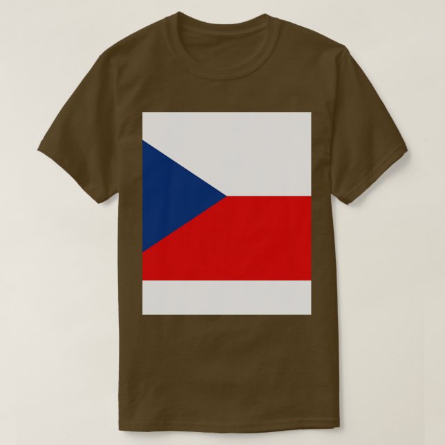 Camiseta Bandera de la República Checa (Diseño del anverso)