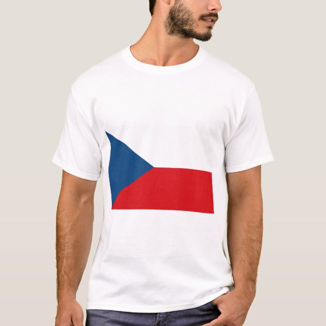 Camiseta Bandera de la República Checa (Anverso)