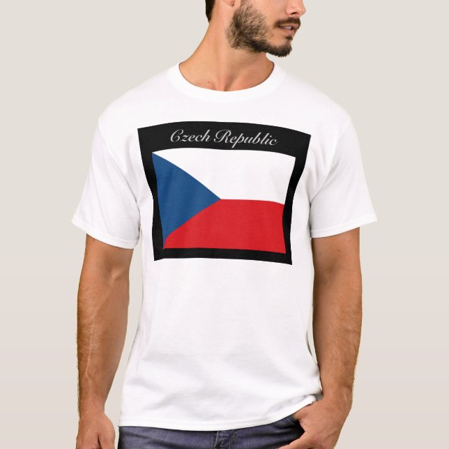 Camiseta Bandera de la República Checa - Ceska Republika (Anverso)