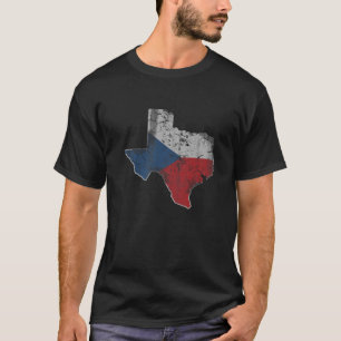 Camiseta Bandera de la República Checa de Texas Czechia Bo