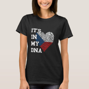 Camiseta Bandera de la República Checa está en mi corazón d