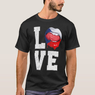 Camiseta Bandera de la República Checa Fanático Amo a la Re