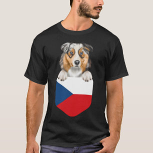Camiseta Bandera De La República Checa Pastor Australiano P