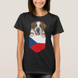 Camiseta Bandera De La República Checa, Perro De San Bernar