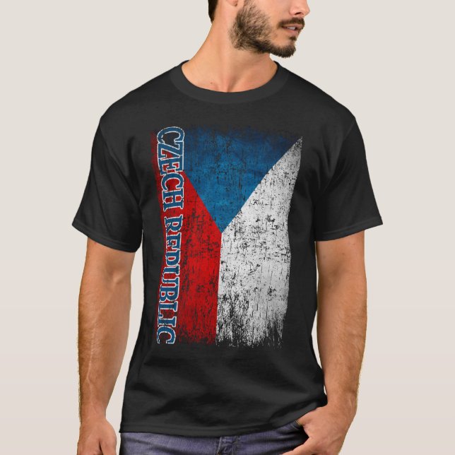 Camiseta Bandera de la República Checa Regalo a mujeres hom (Anverso)