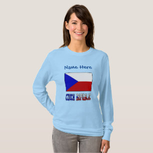 Camiseta Bandera de la República Checa y personalización az