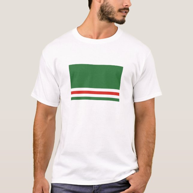 Camiseta Bandera de la República Chechena de Ichkeria (Anverso)