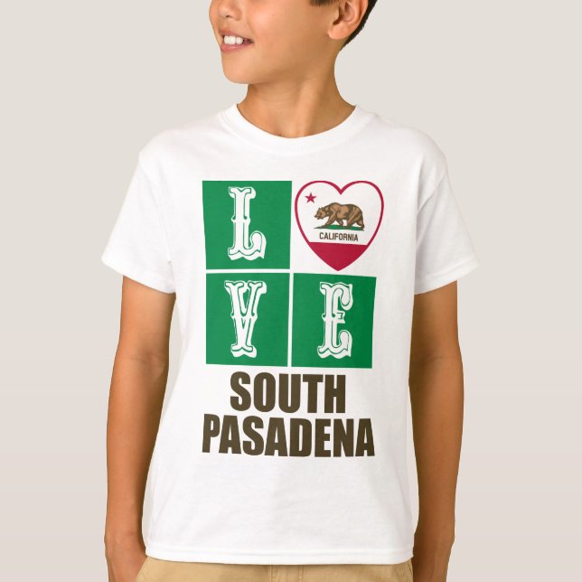 Camiseta Bandera de la República de California Amor South P (Anverso)