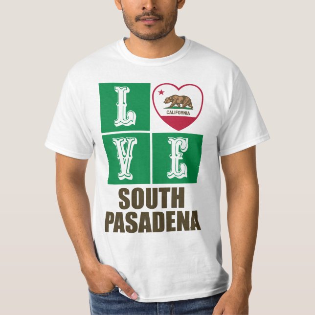 Camiseta Bandera de la República de California Amor South P (Anverso)